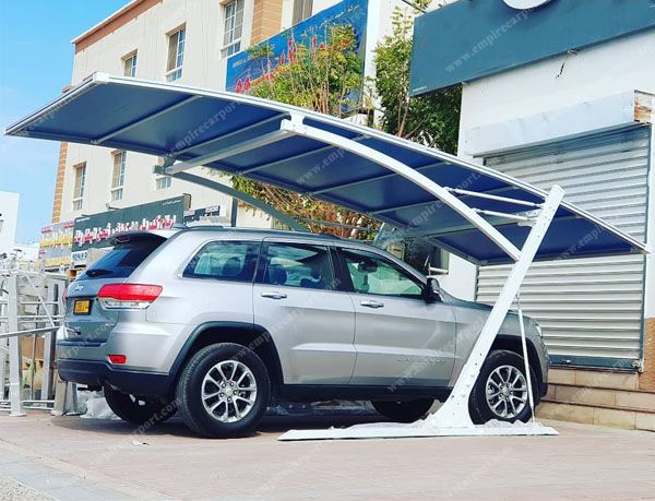 Blue car shade for 1 car