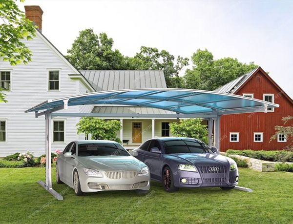 Side carport for 2 cars