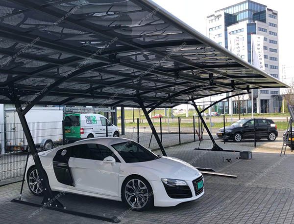 Anti-snow solid PC roof carport for Parking Lot