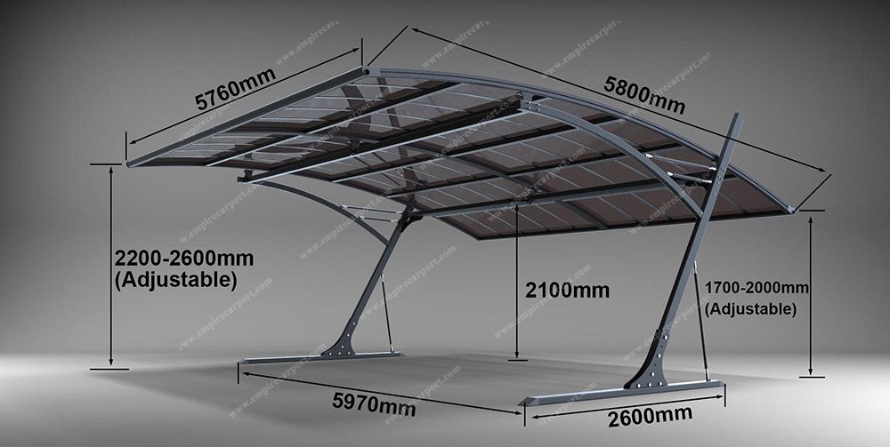 Polycarbonate Carport for 1car and 2cars