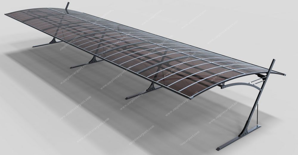 Anti-snow solid PC roof carport for Parking Lot
