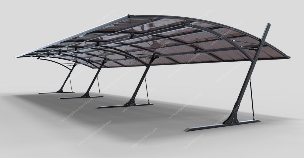 Anti-snow solid PC roof carport for Parking Lot