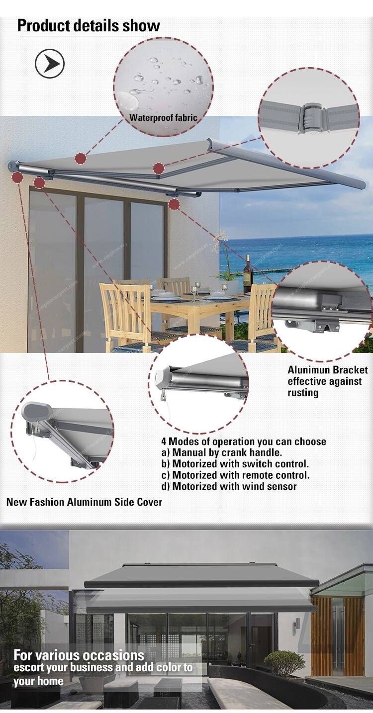 Full-Cassette Retractable Awning